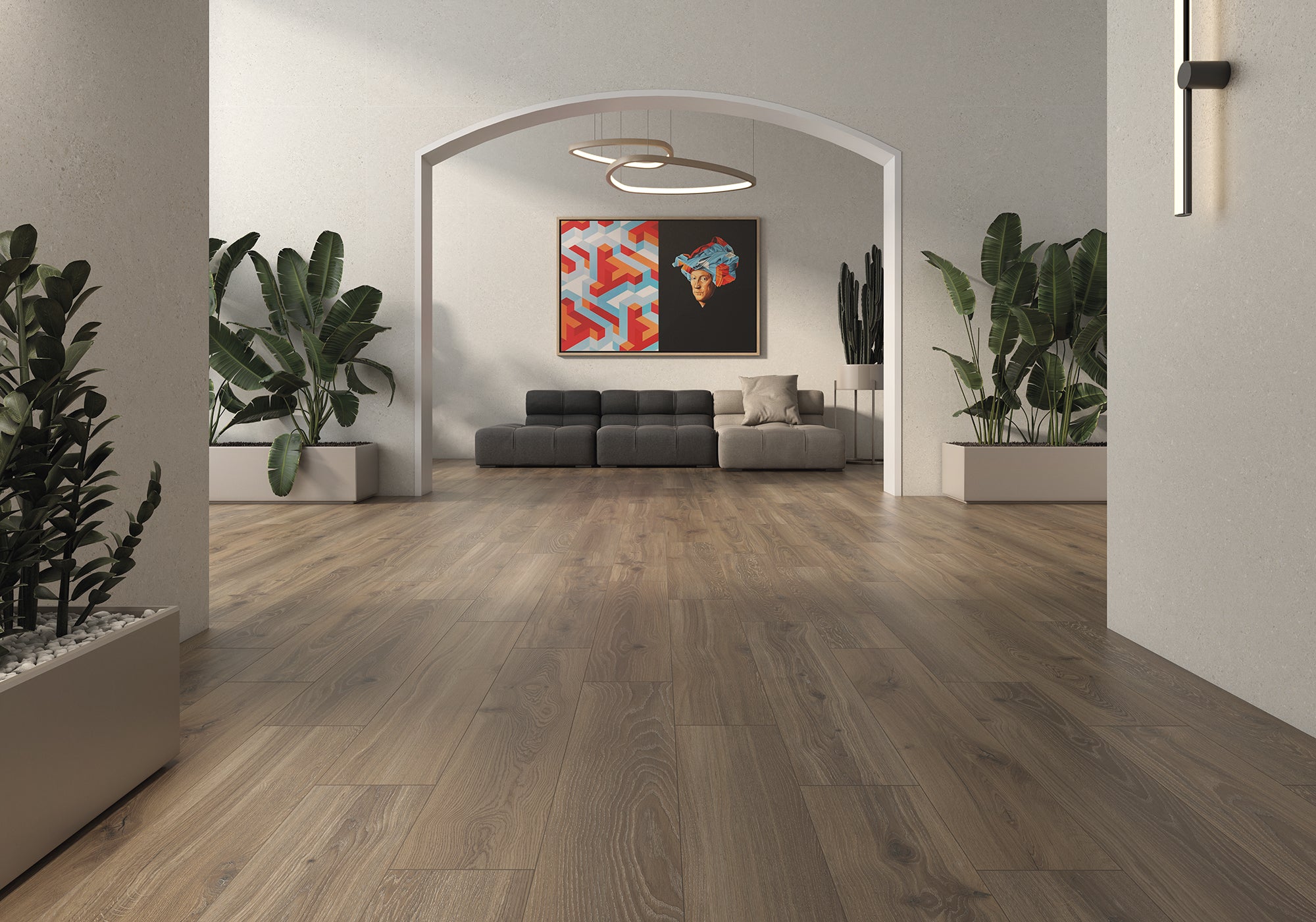 Borneo Roble 20x120cm Holzoptik