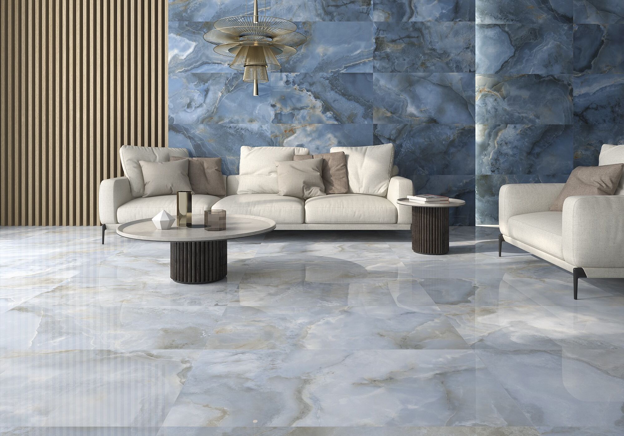 Oni Blue 60x120cm Hochglanz