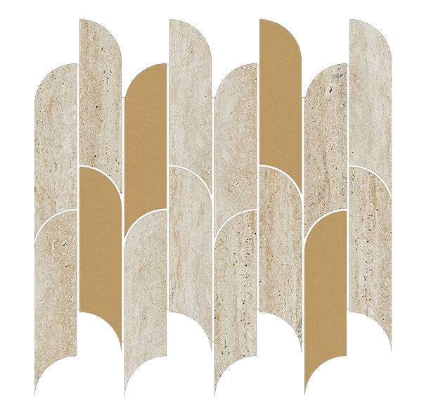 Tissue Beige Wandmosaike  29,8x27,2cm Matt + Glänzend