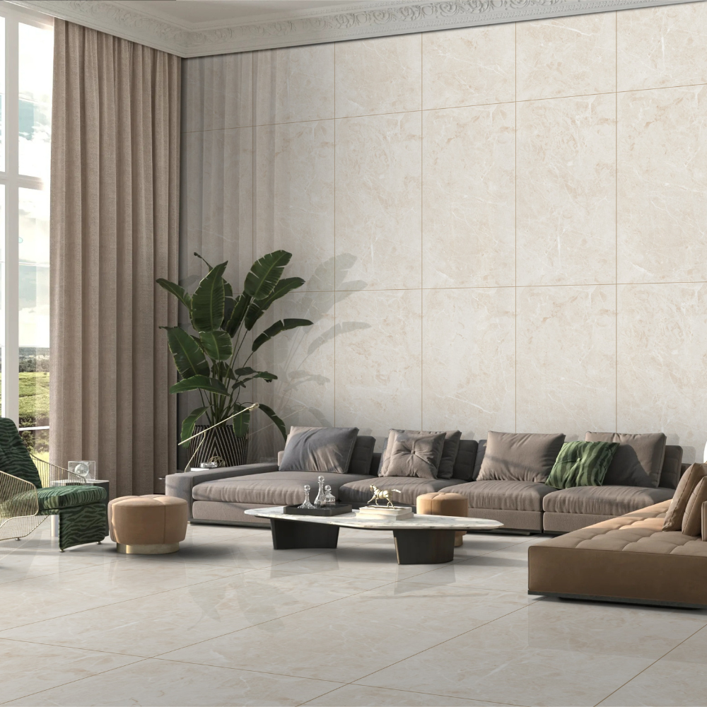 Infinity Sumatra Crema Hochglanz 60x120cm - FloorAVita