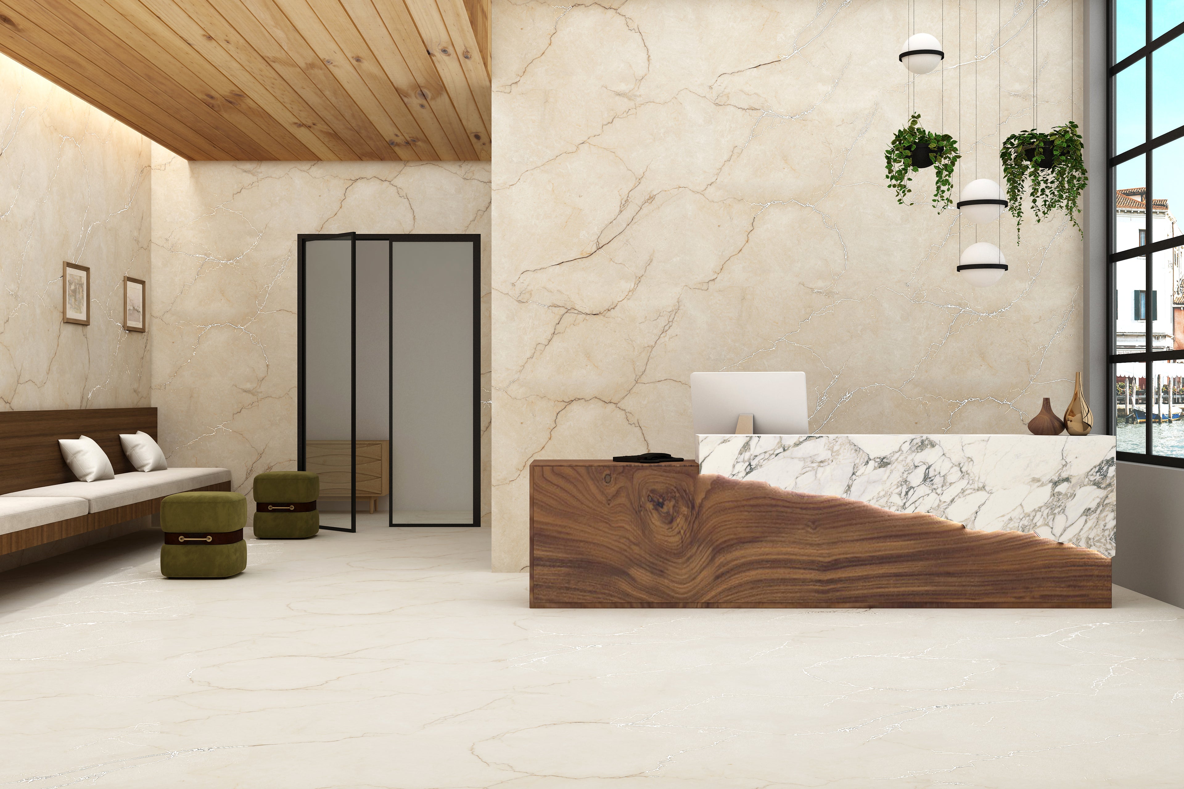 Unlimited Antica Crema 60x120cm Matt Carving