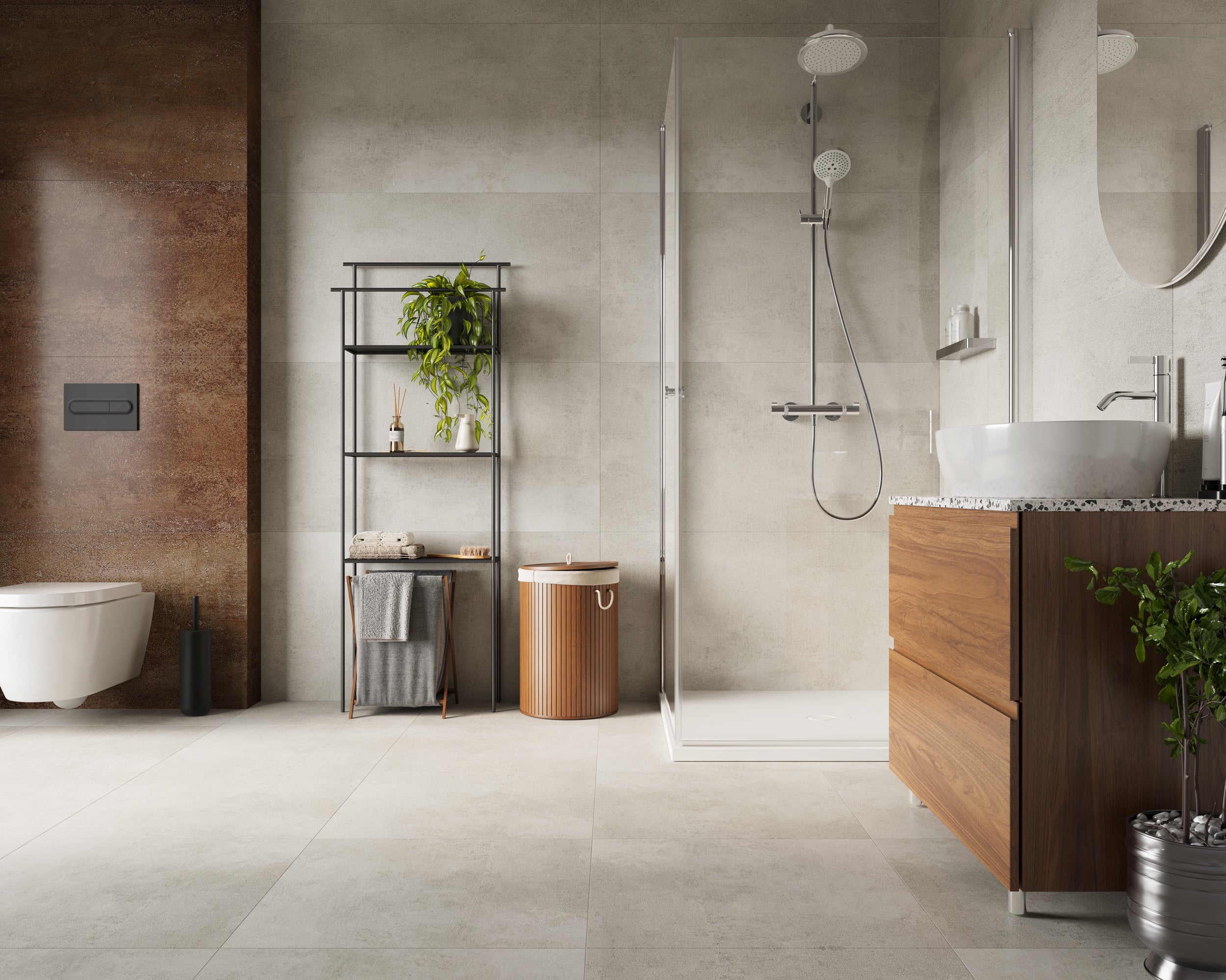 Vilo - SPC Stone Concrete Dust 600x600x6mm