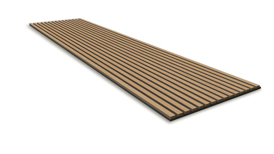 Akustik-Paneel Teak MDF Furnier 600x2400x22mm